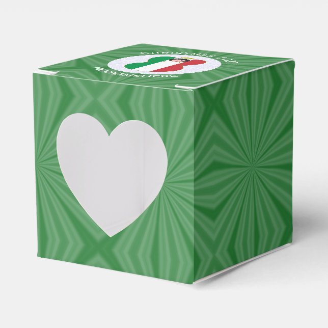 Italiensk ängel julflagga Personlig  Presentaskar (Framsidan Sidan)