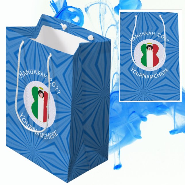 Italiensk ängelflagga för Hanukkah (Skapare uppladdad)