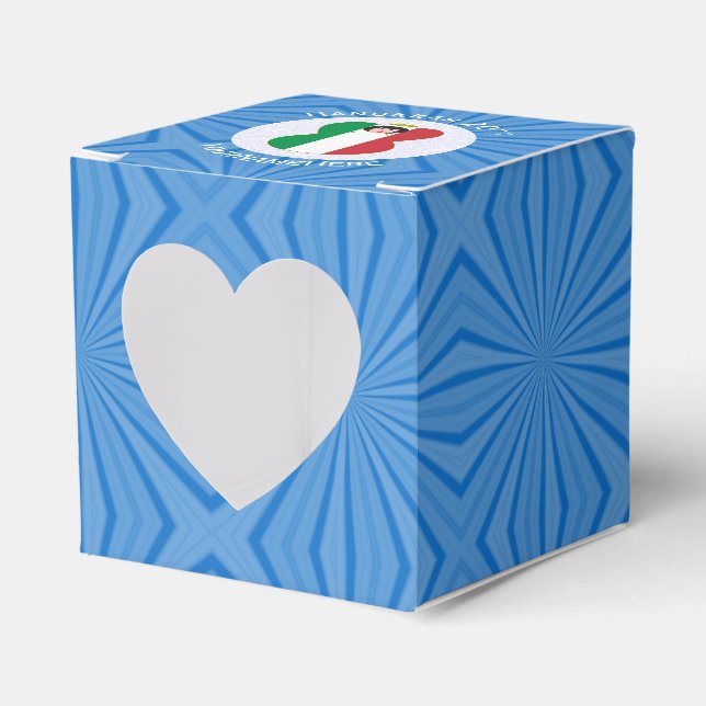 Italiensk ängelflagga för Hanukkah Presentaskar (Framsidan Sidan)