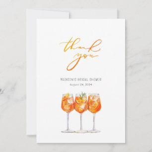 Italiensk Aperol Spritz Bröllopsfest Tacksamhetsko Tack Kort