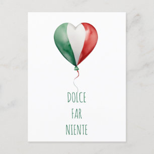 Italiensk ballon Dolce Far Niente Vykort