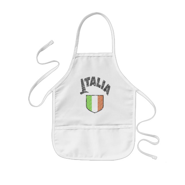Italiensk barnkokkärl barnförkläde (Framsidan)