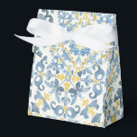 Italiensk blå kakel citron presentaskar<br><div class="desc">Italiensk blå kakel citron
Medelhavet,  sommarbröllop,  citroner,  citrublommor,  citrus,  marinblå och gul,  italiensk blå kakel citron Bröllop,  det är kärlek,  amalfi kust,  positano</div>