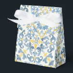 Italiensk blå kakel citron presentaskar<br><div class="desc">Italiensk blå kakel citron
Medelhavet,  sommarbröllop,  citroner,  citronskum,  citrus,  marinblått och gult,  italienskt blåkakelcitronbröllop,  det är amore,  amalfikusten,  positano</div>