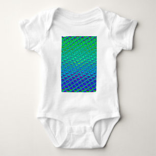 Italiensk blå sjöjungfru motiv konsttryck tee