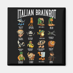 Italiensk Brainrot Ballerina Ino Karaktär Meme Mix Magnet