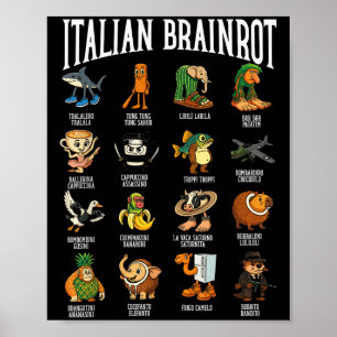 Italiensk Brainrot Ballerina Ino Karaktärs Meme Mi Poster
