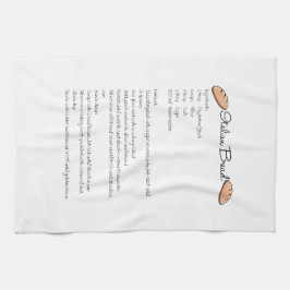 Italiensk brödreceptkökshandduk kökshandduk