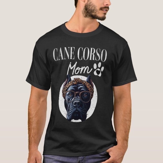 Italiensk Cane Corso-mamma T Shirt (Framsida)