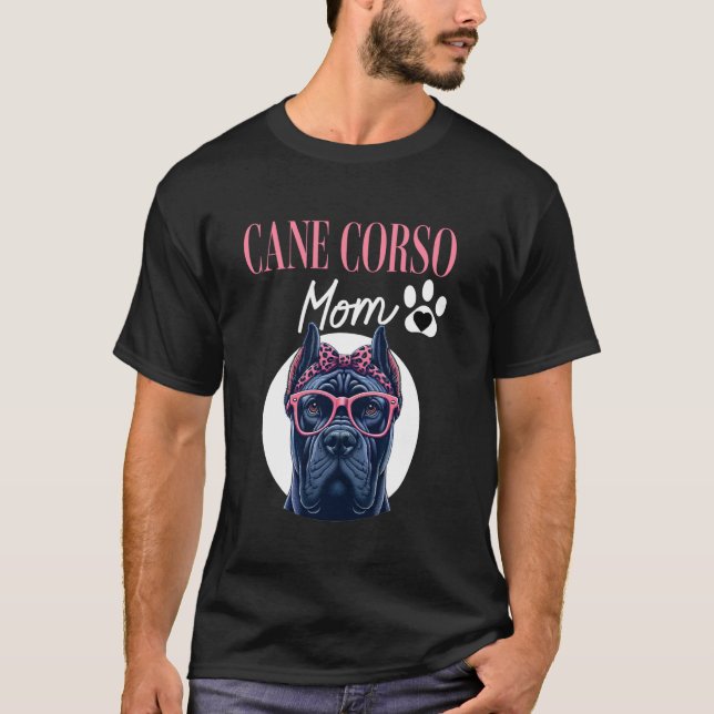 Italiensk Cane Corso Mamma T Shirt (Framsida)