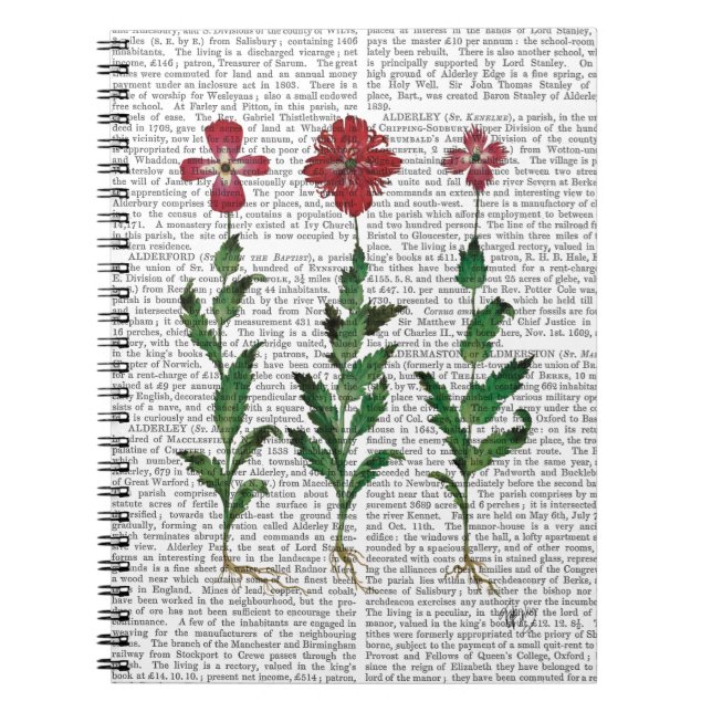 Italiensk carnation 1 anteckningsbok (Framsidan)