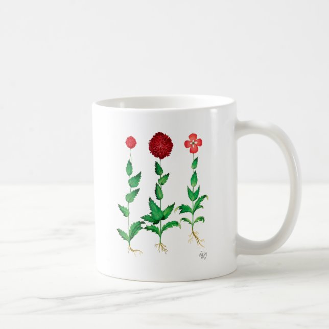 Italiensk carnation 2 kaffemugg (Höger)