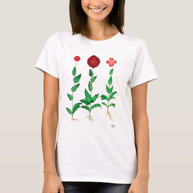 Italiensk carnation 2 t shirt (Framsida)