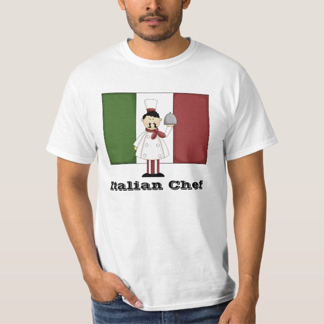 Italiensk Chef #4 Shirt T (Framsida)