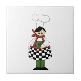 Italiensk Chef #8-panel Kakelplatta