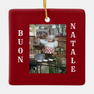 ***ITALIENSK CHEF*** CHRISTMAS ORNATION JULGRANSPRYDNAD KERAMIK