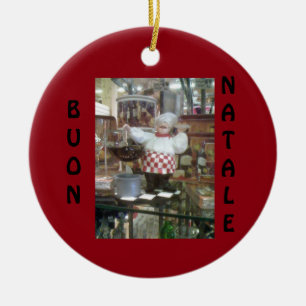 ** ITALIENSK CHEF** CHRISTMAS ORNATION JULGRANSPRYDNAD KERAMIK
