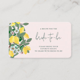 Italiensk citron - bröllopsfest för damer dela ett tilläggskort