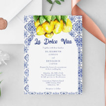 Italiensk citron La Dolce Vita bröllop Medelhavet