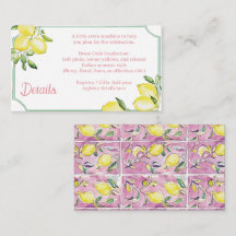 Italiensk citron rosa bröllop eller baby shower