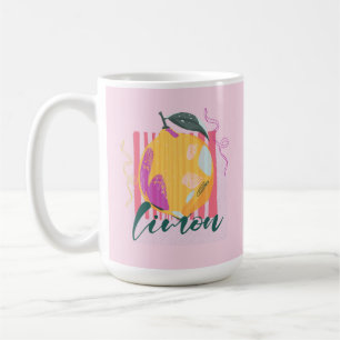 Italiensk citron rosa limon kaffemugg