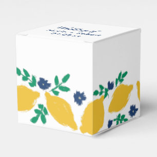 Italiensk Citrus Citron Handritad Bröllop Presentaskar