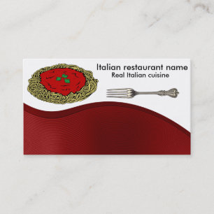 Italiensk cuisine visitkort