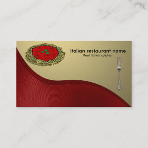 Italiensk cuisine visitkort
