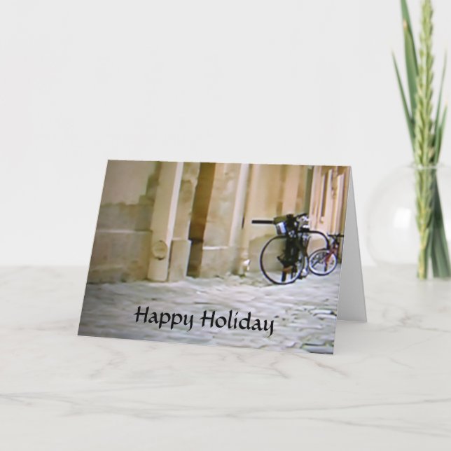 ITALIENSK CYKEL GLAD JUL HELGKORT (Framsida)