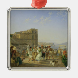 Italiensk dans, Naples, 1836 Julgransprydnad Metall