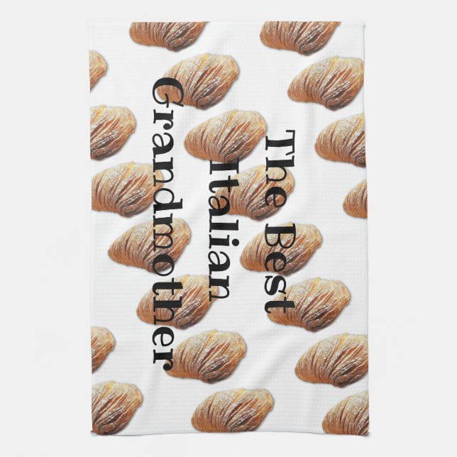 Italiensk farmor - köktrasa kökshandduk (Vertikal)