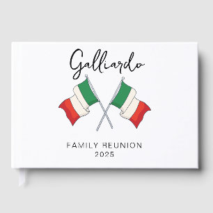 Italiensk flagg familjeåterträff  gästböcker