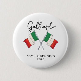 Italiensk flagg familjeåterträff knapp