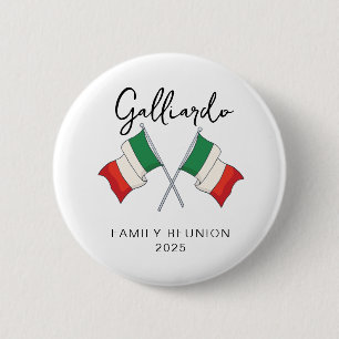 Italiensk flagg familjeåterträff knapp