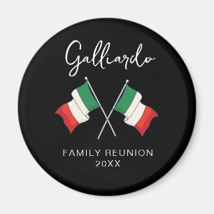 Italiensk flagg familjeåterträff magnet