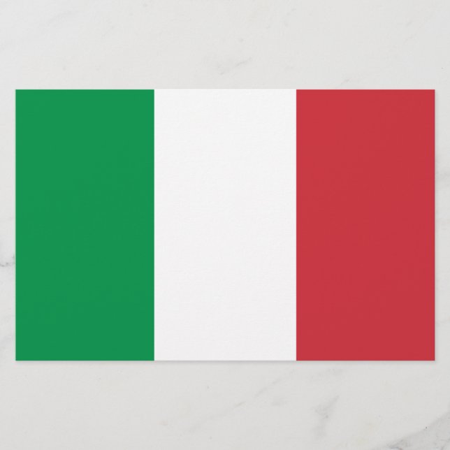Italiensk flagg-papper brevpapper (Framsida)