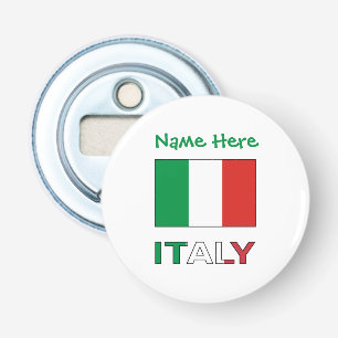 Italiensk flagg Republikens dag stolthet Personlig Flasköppnare