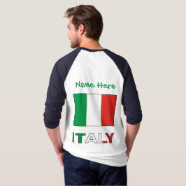 Italiensk flagg Republikens dag stolthet Personlig T Shirt