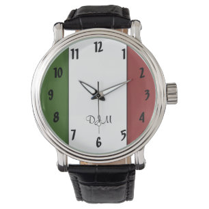 Italiensk flagga armbandsur