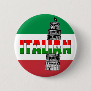 Italiensk flagga av italien Pisa Knapp