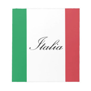 Italiensk flagga - flagga av italien - Italia Anteckningsblock