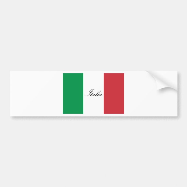 Italiensk flagga - flagga av italien - Italia Bildekal (Framsidan)