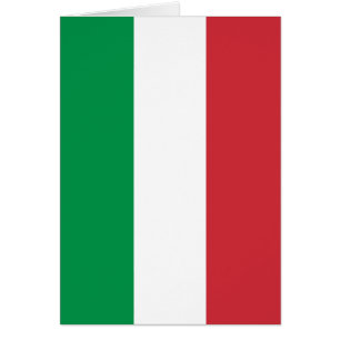Italiensk flagga - flagga av italien - Italia Hälsningskort