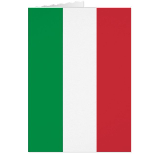 Italiensk flagga - flagga av italien - Italia Hälsningskort (Framsidan)
