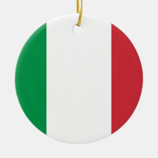 Italiensk flagga - flagga av italien - Italia Julgransprydnad Keramik