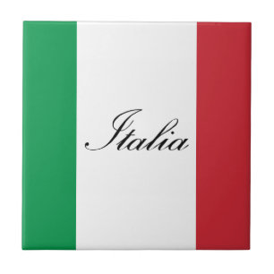 Italiensk flagga - flagga av italien - Italia Kakelplatta