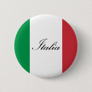 Italiensk flagga - flagga av italien - Italia Knapp