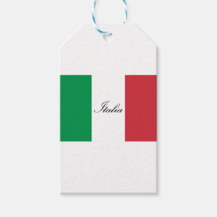 Italiensk flagga - flagga av italien - Italia Presentetikett