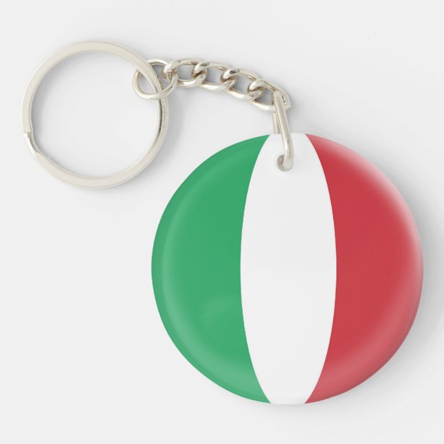 Italiensk flagga för nyckelringitalien (Framsidan)