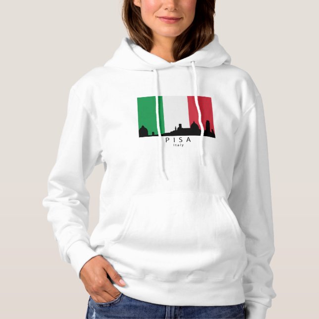 Italiensk flagga för Pisa italienhorisont T-shirt (Framsida)